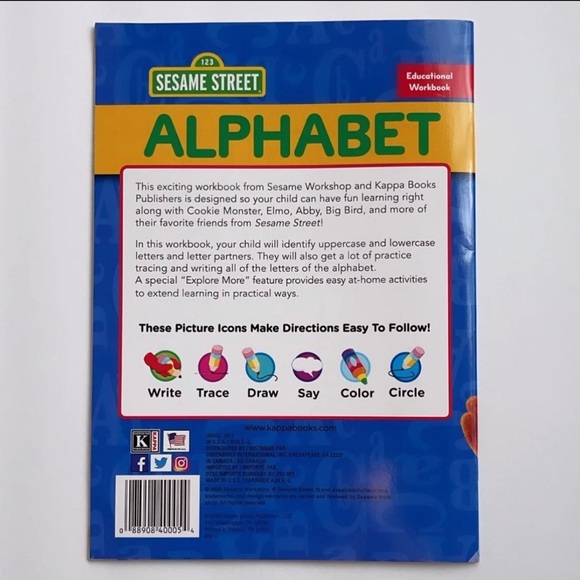 Sesame Street alphabet Bert & Ernie workbook - Picture 9 of 9